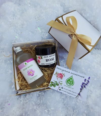 Масло за лице и тяло с Роза дамасцена и тамян & Розова вода